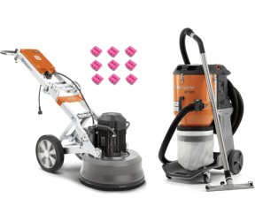 Slika izdelka: Husqvarna brusilec PG450+DE120+ komplet segmentov